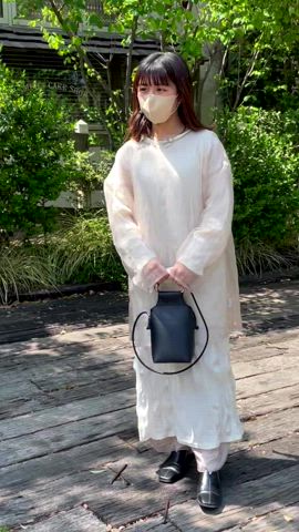 「アイテム（レギンス/スパッツ）」を使った、rikoさん（レディース・154cm）の春コーディネート