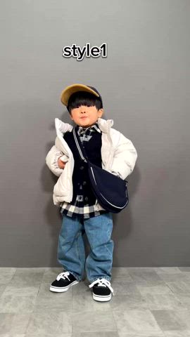 「アイテム（ニットキャップ/ビーニー）」を使った、YU⭐︎さん（キッズ・100cm）の冬コーディネート