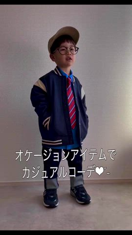 「アイテム（ネクタイ）」を使った、tanshio.さん（キッズ・100cm）の冬コーディネート
