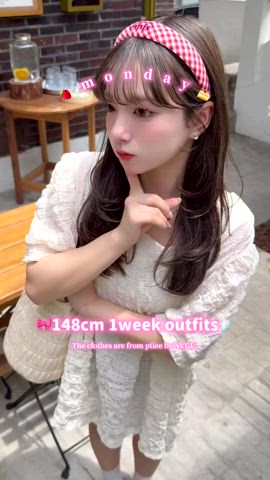 「アイテム（カチューシャ）」を使った、una.さん（レディース・148cm）の夏コーディネート
