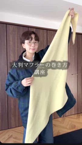 「アイテム（マフラー）」を使った、kinoko.さん（レディース・157cm）の夏コーディネート