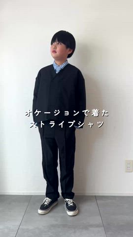 「アイテム（テーラードジャケット）」を使った、KISA / SANAさん（キッズ・145cm）の冬コーディネート