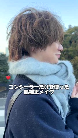 「アイテム（リップクリーム）」を使った、加藤元気さん（メンズ・177cm）の冬コーディネート
