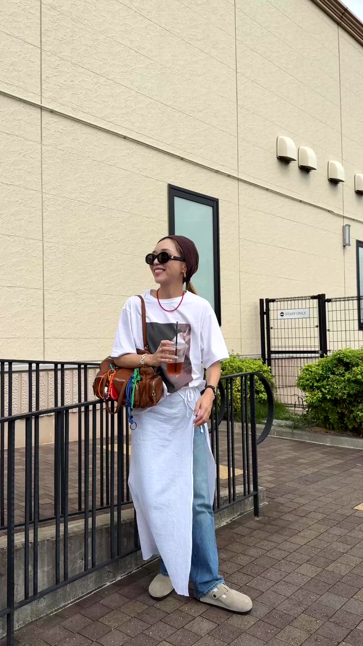 BIRKENSTOCKのアイテムを使った「フォトT」の人気ファッション