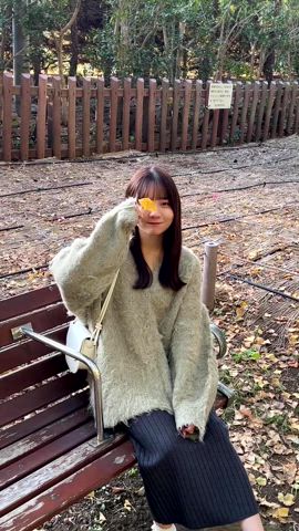 「アイテム（イヤーマフ）」を使った、みさねさん（レディース・158cm）の秋コーディネート
